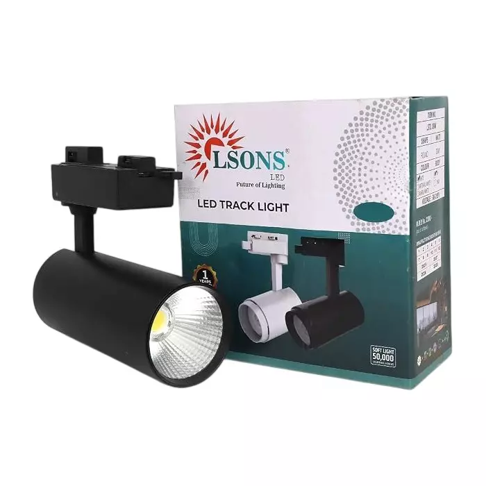 LSONS LED Track Light 30 W White Light Color, LSN-TL-30W-WH-CYD-BK