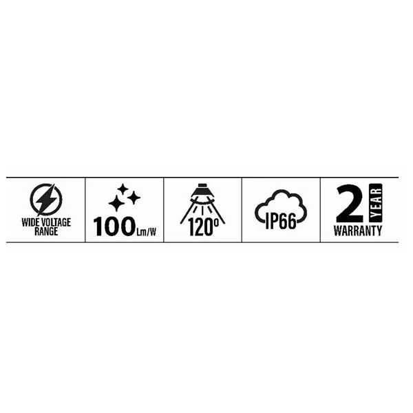 Sturlite DOMYNO High Bay 150 W 6000 K Cool White, LG-0214-150W