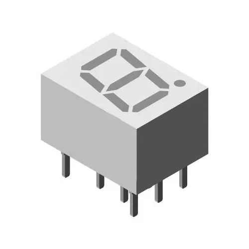Vishay 7 Segment LED Display 20 mA Forward Current Green, 3777866