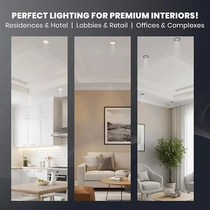 Havells 12 W Crysta Deco LED COB Light White 6000 K 75 mm Cut Out Diameter and 50 mm Height, LHEEBEPGUE1W012