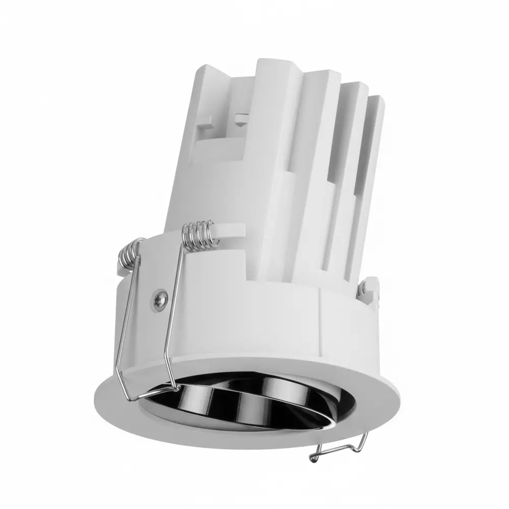 ALT Dart Tiltable COB Downlight White Body Color & Gun Black Reflector Color 8 W Warm White Light Color, ALT0267