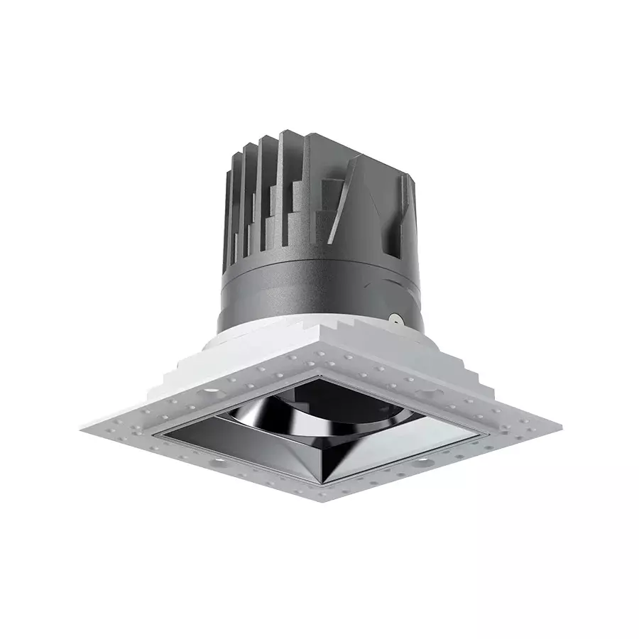 ALT Bigshot Square Trimless COB Downlight White Body Color 9 W Natural White Light Color, ALT1065T