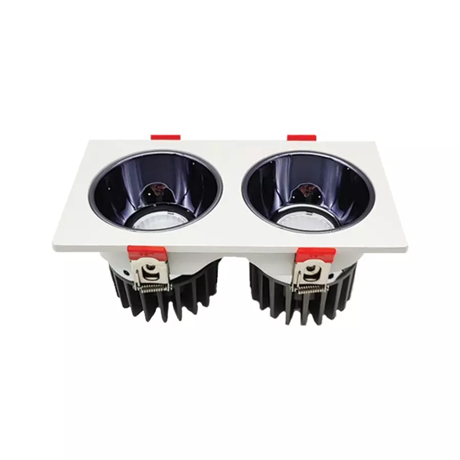 ALT Baffle Cob Downlight White Body Color 8 W x 2 Natural White Light Color, ALT1055D