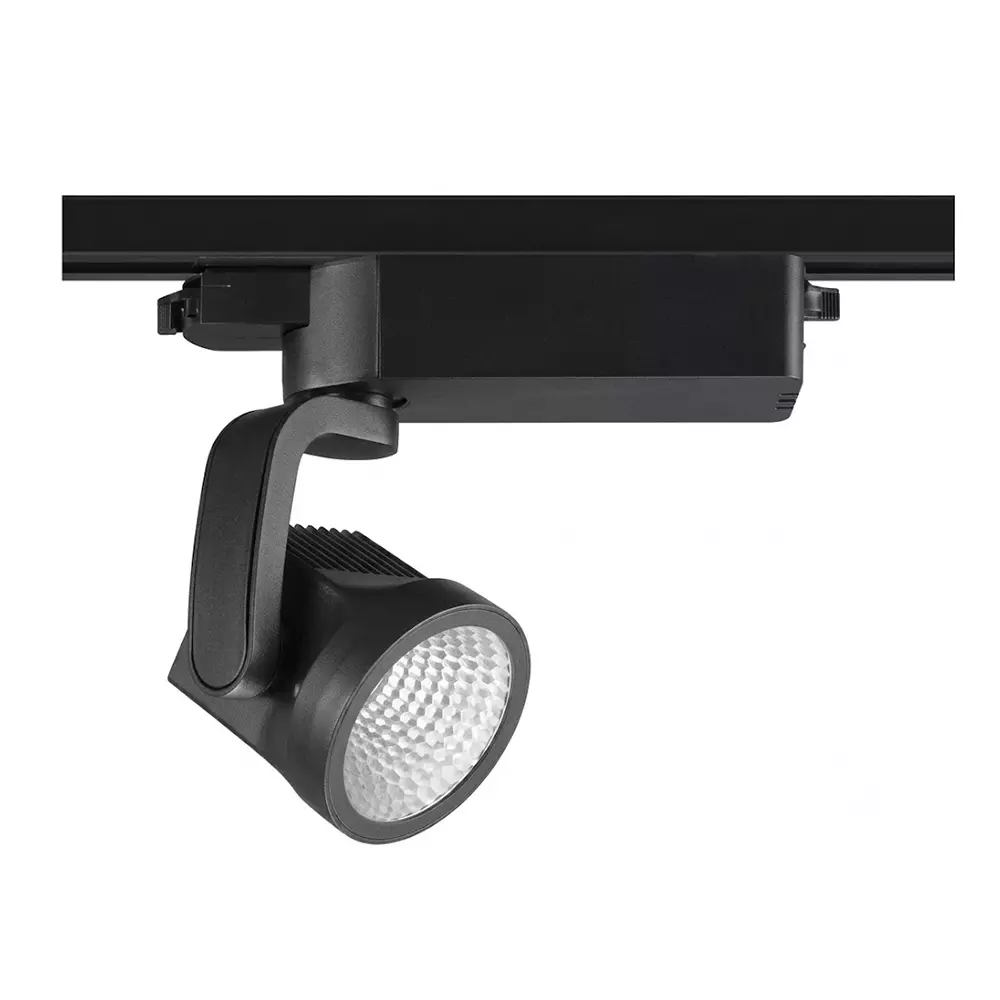 ALT Cuba 3 Line Track Cob Downlight Black Body Color 35 W Warm White Light Color, ALT0390
