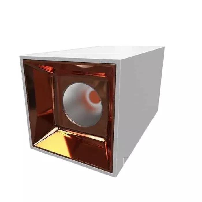 Sturlite ADOR Cob Surface Downlight 12 W Warm White 75x75x95 mm White Finish, LG-0110-12W-SQ