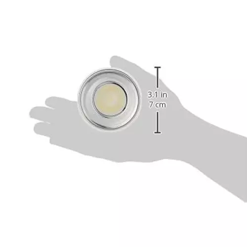 Havells 12 W Crysta Deco LED Surface Cob Light Chrome W, 3000 K, 75 mm Cut Out Diameter x 95 mm Height, LHEEBGPBUE1W012