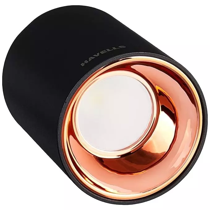 Havells 18 W Crysta Deco LED Surface Cob Light Rose Gold B, 4000 K, 75 mm Cut Out Diameter x 125 mm Height, LHEEBGPDUR1K018