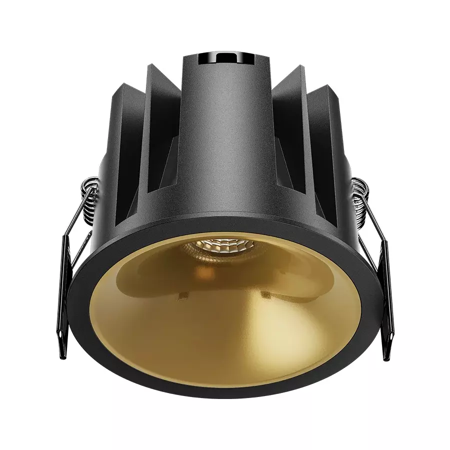 ALT Gloster Cob Downlight Black Body Color 20 W White Light Color & Matt Gold Reflector Color, ALT0847