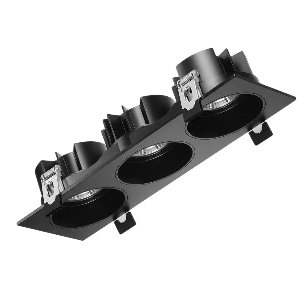 ALT Hector Triple COB Downlight Black Body Color 7 W x 3 and Natural White Light Color, ALT0875