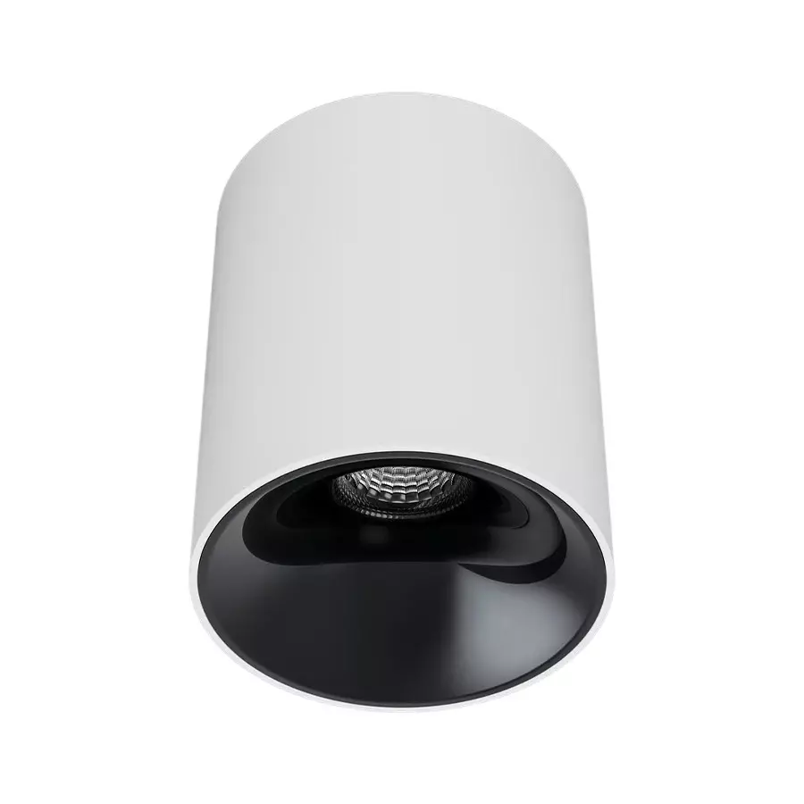 ALT Shimmer Cob Surface Light White Body Color 12 W Natural White Light Color & Gun Black Reflector Color, ALT0646-PKW