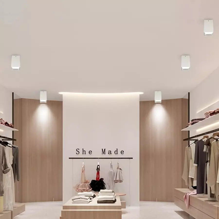 LUKER Corvus 7 W White Surface LED COB Light White, LCOBSRS07