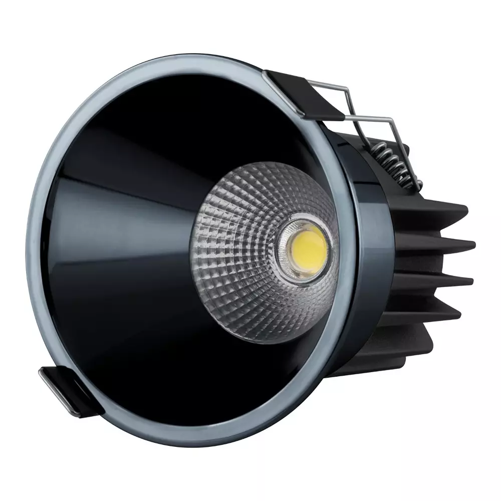 Panasonic Deep Recessed Cob Downlight Black Reflector Color 12 W Natural White, PDLM44124