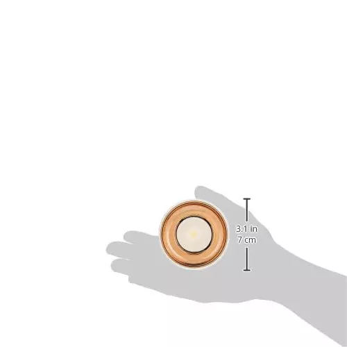 Havells 7 W Crysta Deco LED Surface Cob Light Gold W 3000 K 55 mm Cut Out Diameter and 100 mm Height, LHEEBGPBUO1W007