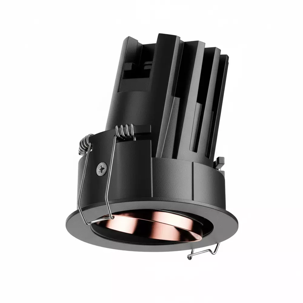 ALT Dart Tiltable COB Downlight Black Body Color & Rose Gold Reflector Color 20 W Warm White Light Color, ALT0269