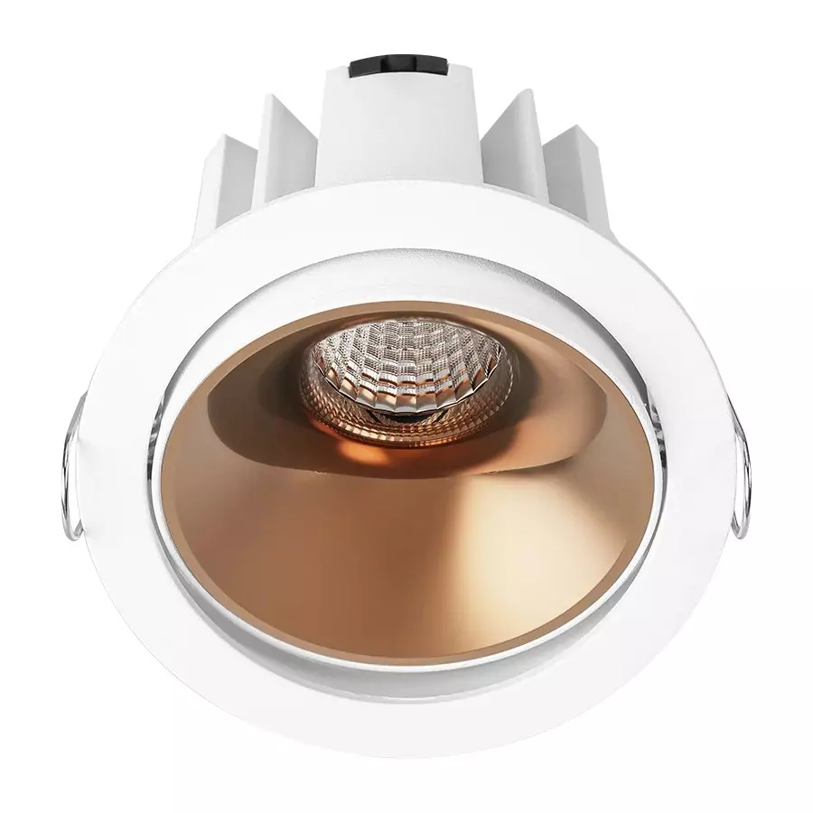ALT Gloster Tiltable Cob Downlight White Body Color 7 W White Light Color & Rose Gold Reflector Color, ALT0843A