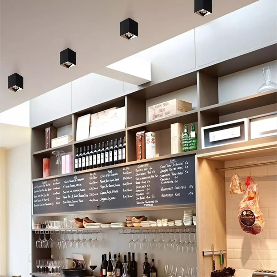 LUKER Corvus 7 W Black Surface LED COB Light Natural White, LCOBBSRS07