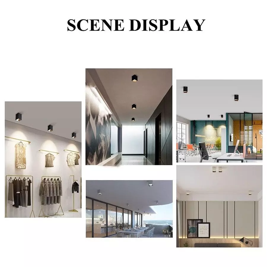 LUKER Corvus 7 W Black Surface LED COB Light Natural White, LCOBBSRS07