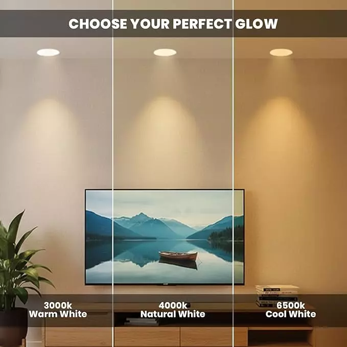 Havells 18 W Crysta Deco LED COB Light White 3000 K 95 mm Cut Out Diameter and 55 mm Height, LHEEBEPBUE1W018