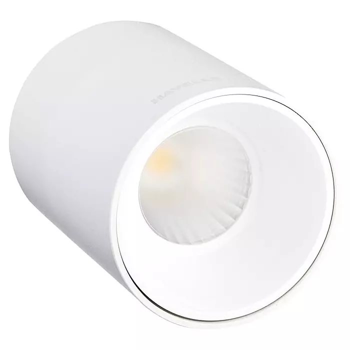 Havells 7 W Crysta Deco LED Surface Cob Light White W 6000 K 55 mm Cut Out Diameter and 100 mm Height, LHEEBGPGUP1W007