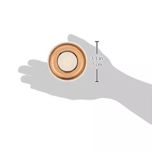 Havells 7 W Crysta Deco LED Surface Cob Light Gold W, 4000 K, 55 mm Cut Out Diameter x 100 mm Height, LHEEBGPDUO1W007