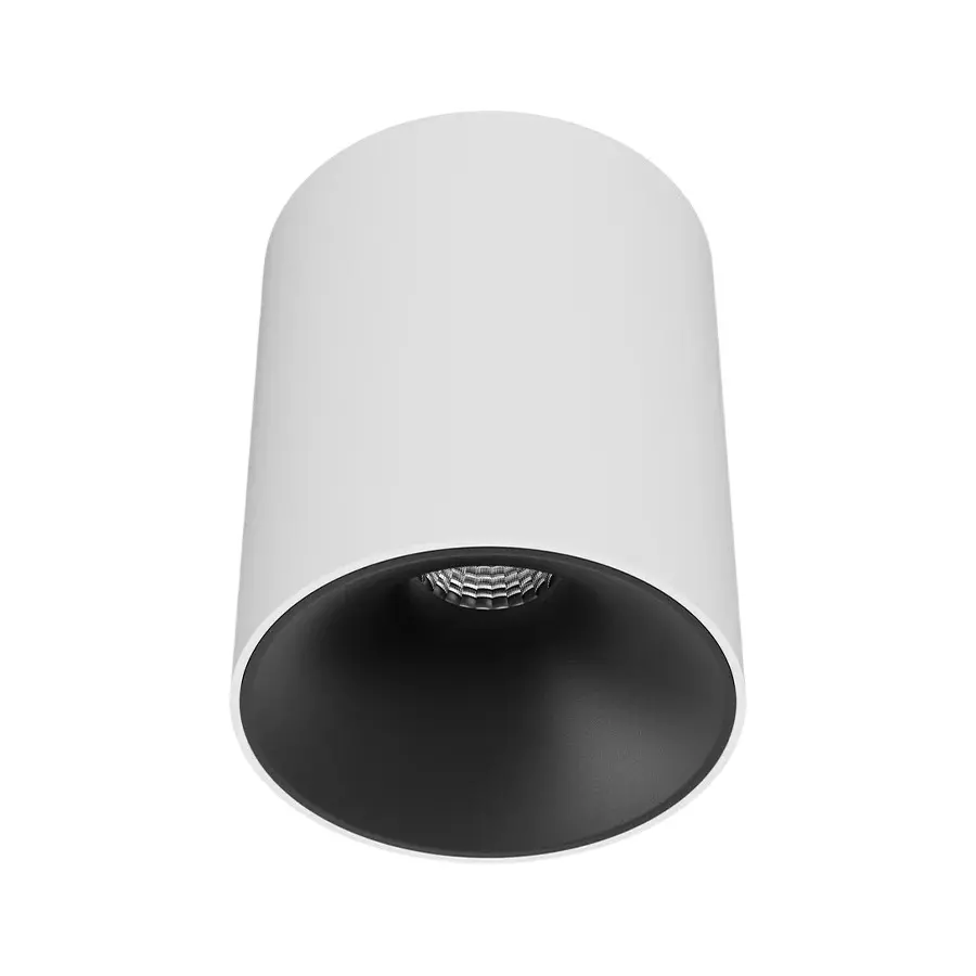 ALT Shimmer Cob Surface Light White Body Color 12 W Warm White Light Color & Matt Black Reflector Color, ALT0646-PKW