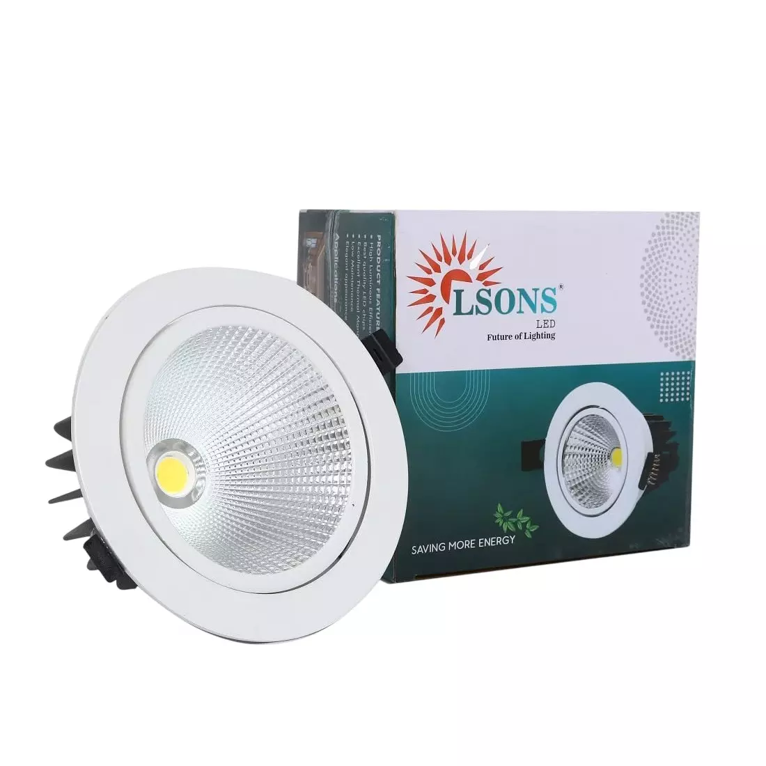 LSONS Moveable COB LED Downlight 12 W Natural White Light Color, LSN-12W-NW-MVA