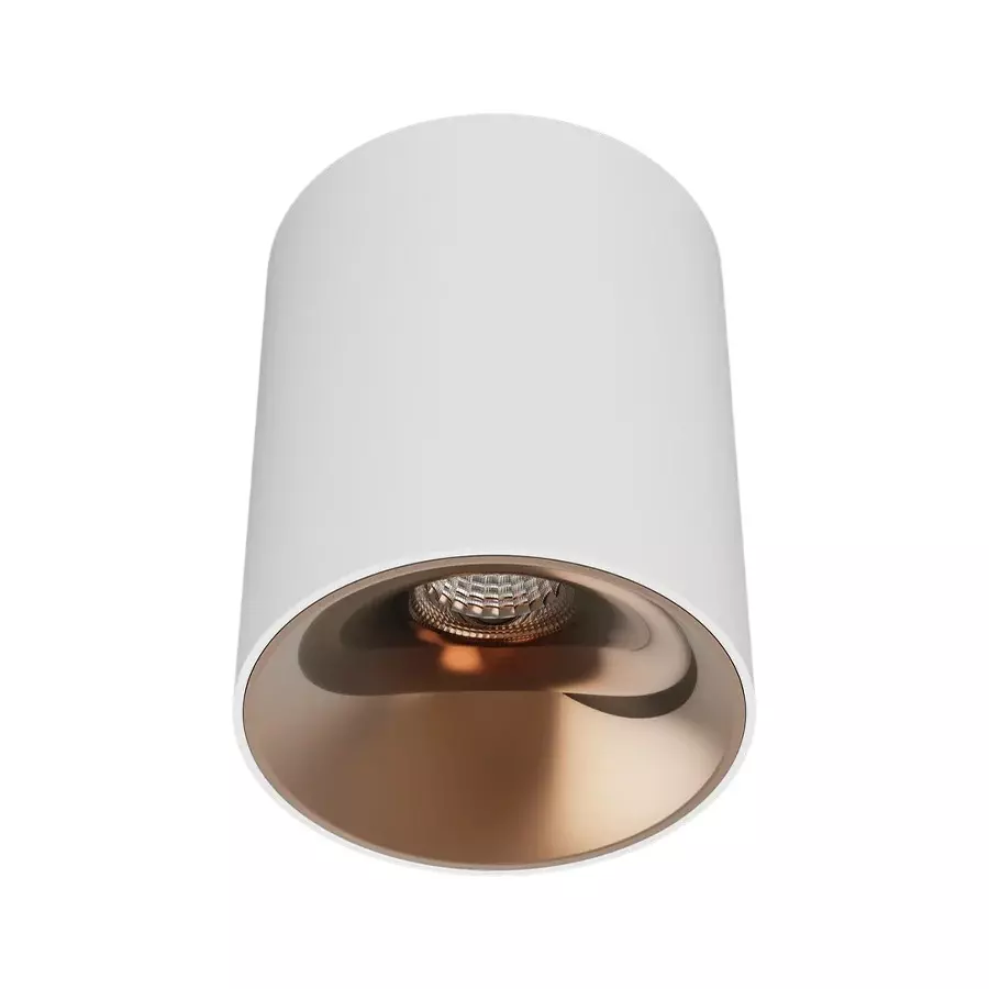 ALT Shimmer Cob Surface Light White Body Color 12 W Warm White Light Color & Rose Gold Reflector Color, ALT0646-PKW