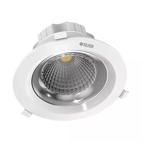 Polycab 9W 4000K Natural Day Round Pearl Swivel LED COB Downlight
