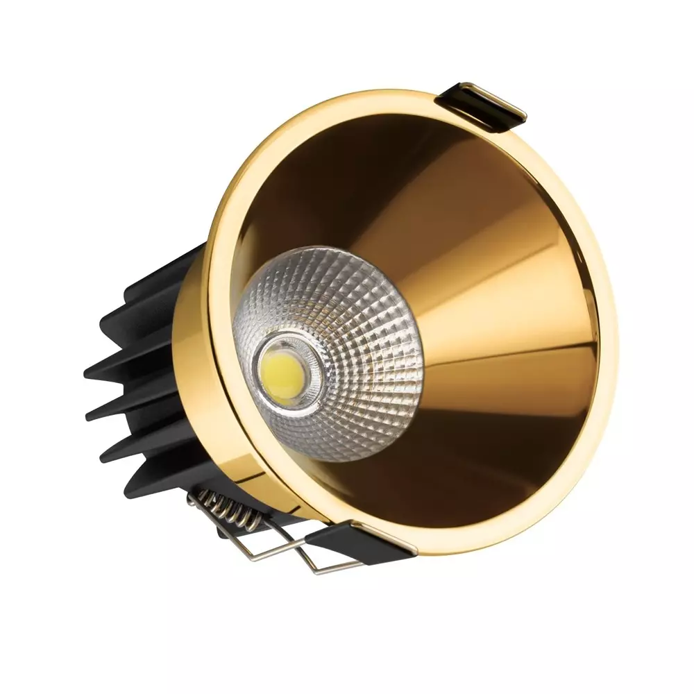 Panasonic Deep Recessed Cob Downlight Yellow Gold Reflector Color 18 W Warm White, PDLM45183