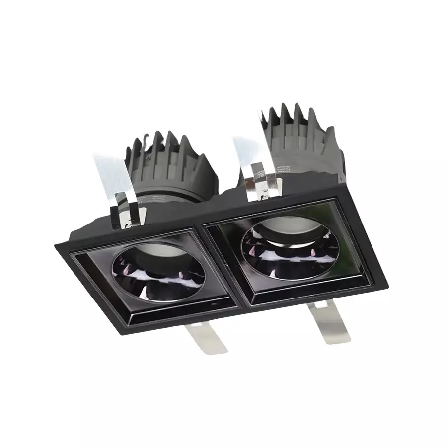 ALT Bigshot COB Downlight Black Body Color 12 W x 2 Warm White Light Color, ALT1066D