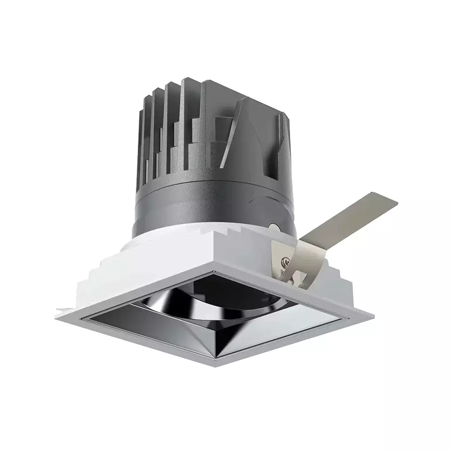 ALT Bigshot Square COB Downlight White Body Color 12 W Warm White Light Color, ALT1066