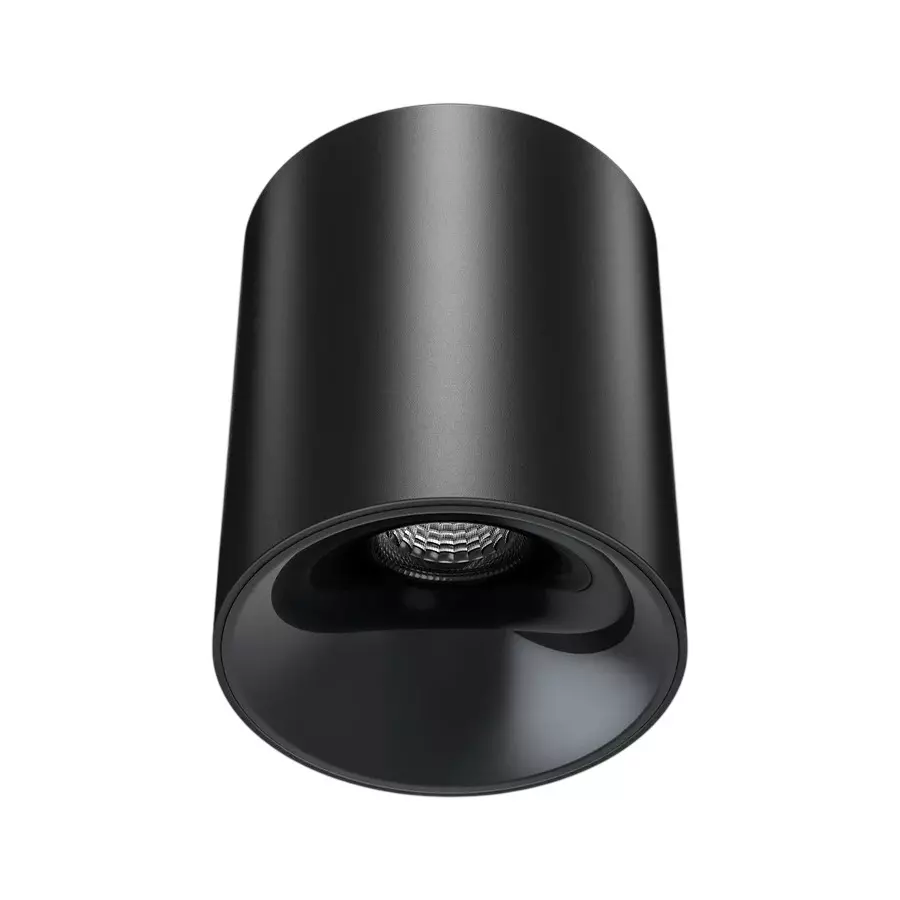 ALT Shimmer Cob Surface Light Black Body Color 12 W White Light Color & Gun Black Reflector Color, ALTO647-BLK