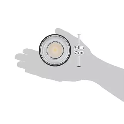 Havells 18 W Crysta Deco LED Surface Cob Light Chrome B, 3000 K, 75 mm Cut Out Diameter x 125 mm Height, LHEEBGPBUE1K018