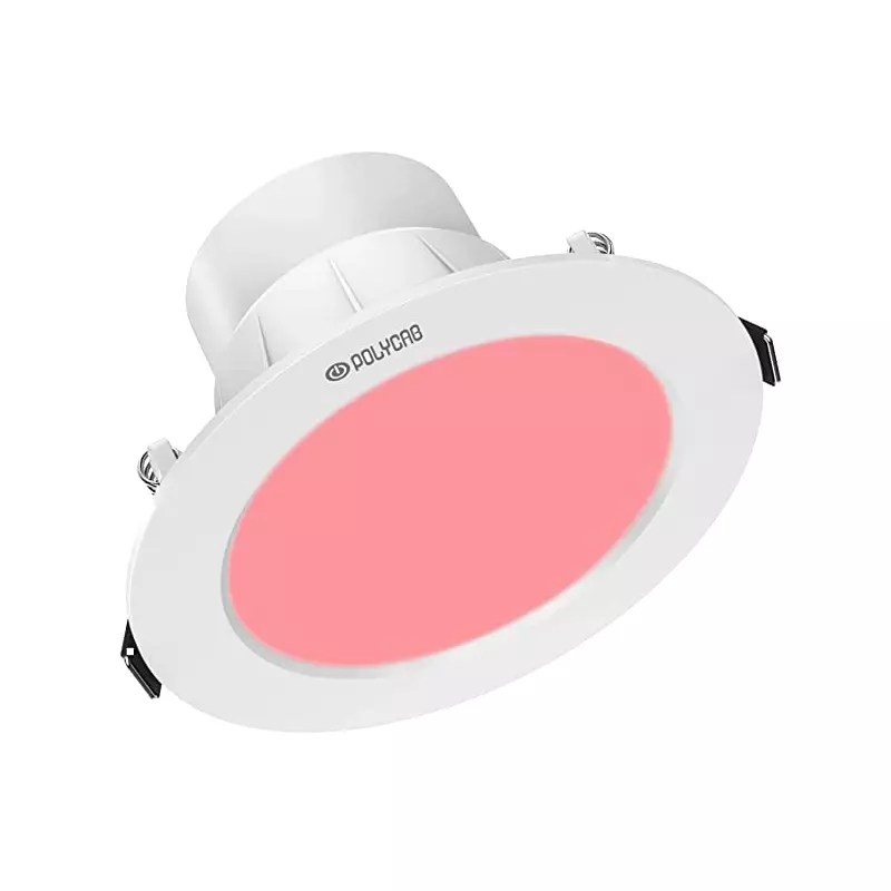 Polycab 5W Round Red LED Down Light LDO0115017-6 (Pack of 6 Pcs)