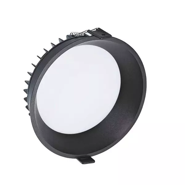 Lumistar RIMLESS Recessed LED Down Light Round 18 W Matt Black, LM-504-18W