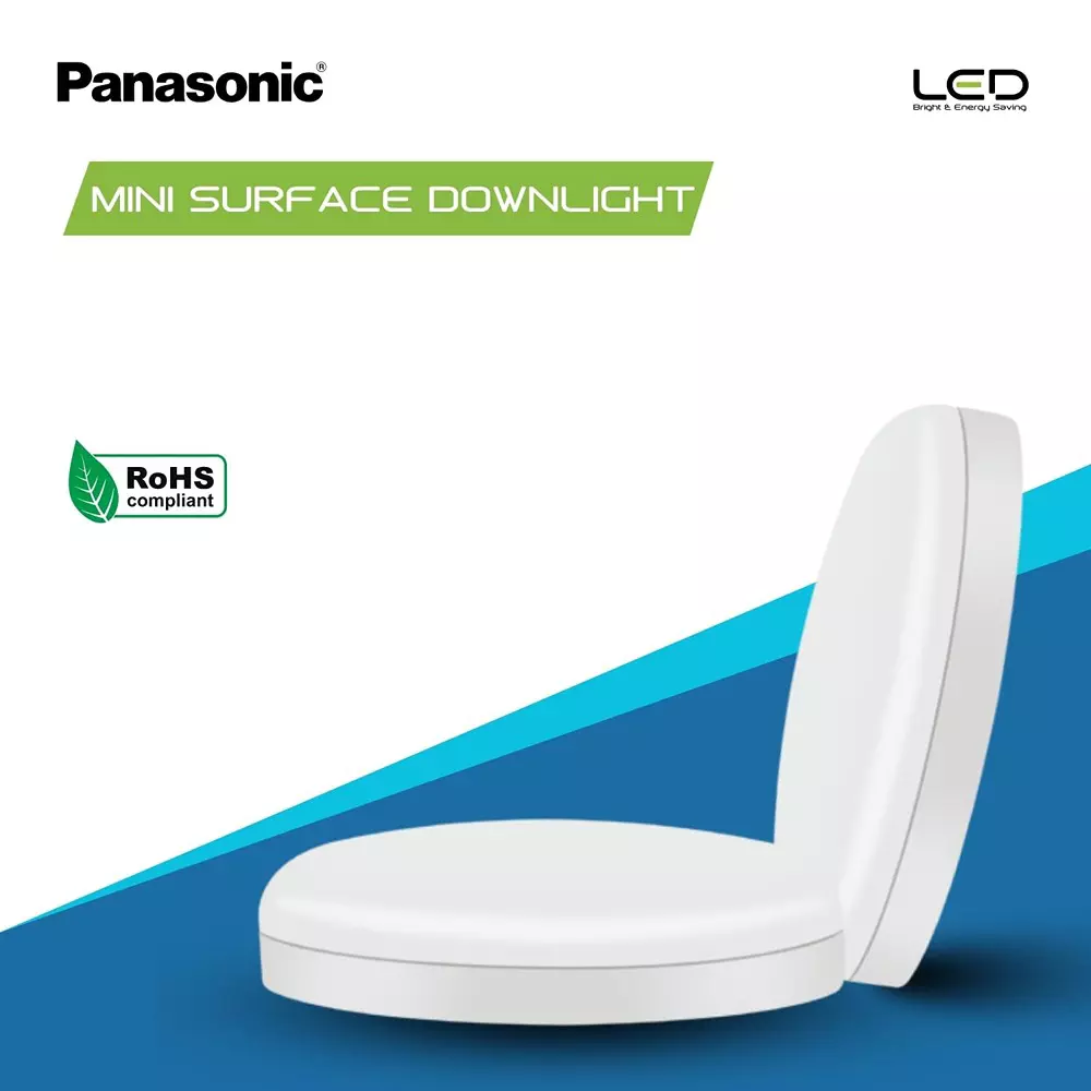 Panasonic Round LED Mini Surface Downlight 5 W Cool White, PDLM28057