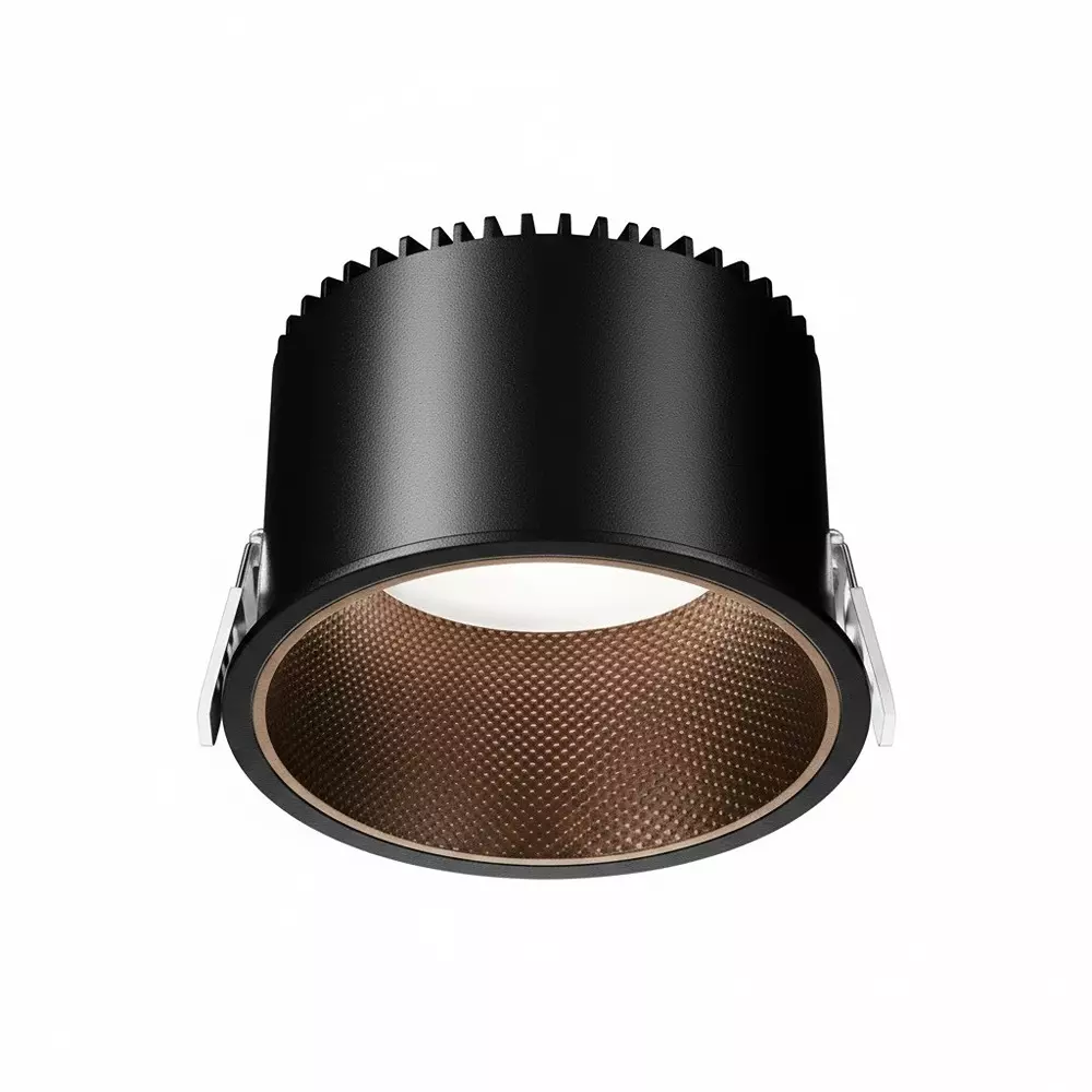 ALT Halo SMD Downlight Black and Brown Body Color 12 W Natural White Light Color, ALT0073
