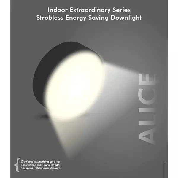 Lumistar ALICE 3IN1 Surface LED Down Light Round 10 W Black Polycarbonate, LM-510-10W-4"-3IN1