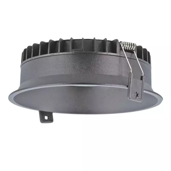 Lumistar RIMLESS Recessed LED Down Light Round 24 W Matt Black, LM-504-24W
