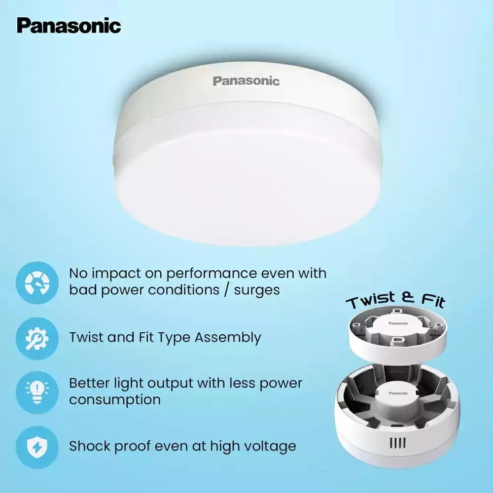 Panasonic Round LED Modular Surface Downlight 9 W Green, PDLM2209G