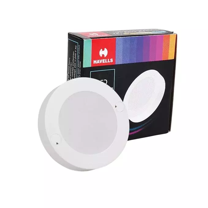 Havells 3 W Luna Striker LED JB Downlight Round Shape Blue Emitting Color, 67 mm Cutout x 14 mm Height, LHEBBOPEUZ1W003