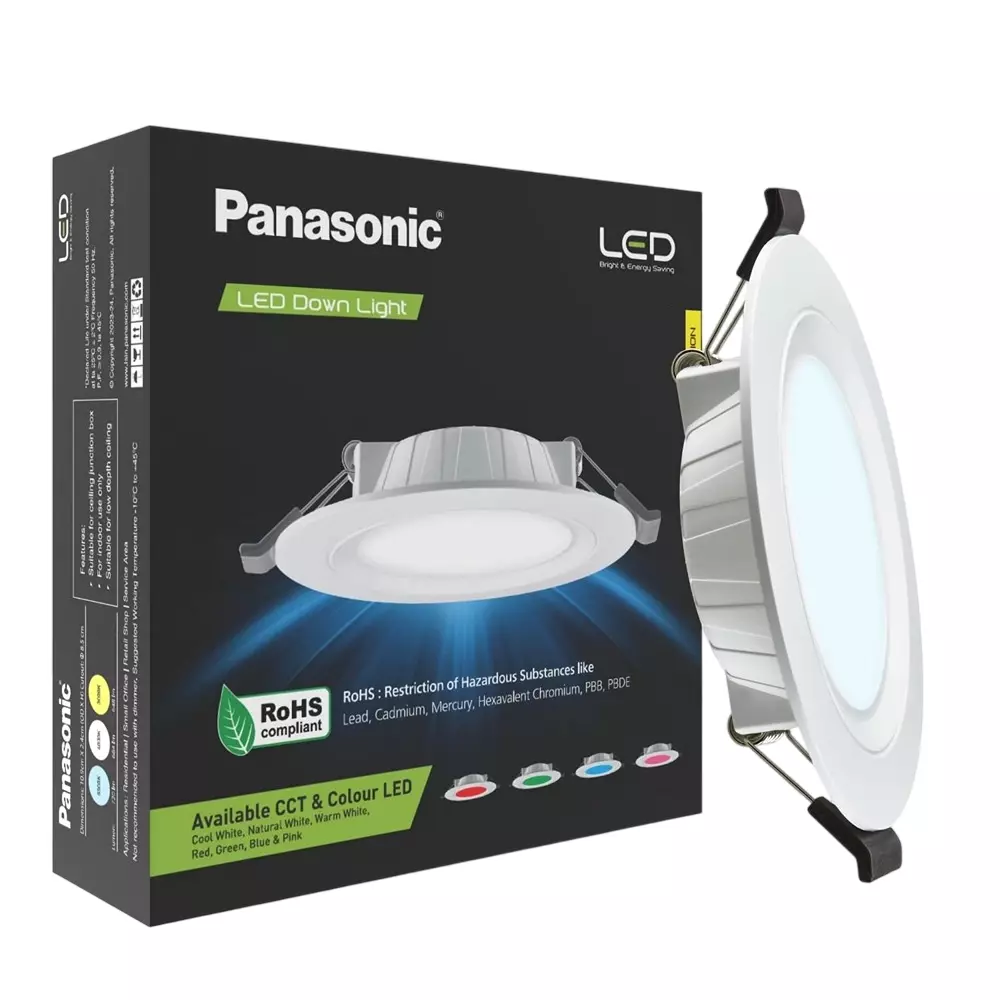 Panasonic Deep Junction Slim Conceal LED Downlight 5 W Warm White, PDLM34053