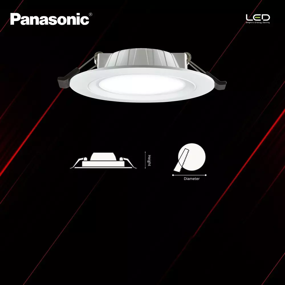 Panasonic Deep Junction Slim Conceal LED Downlight 5 W Warm White, PDLM34053
