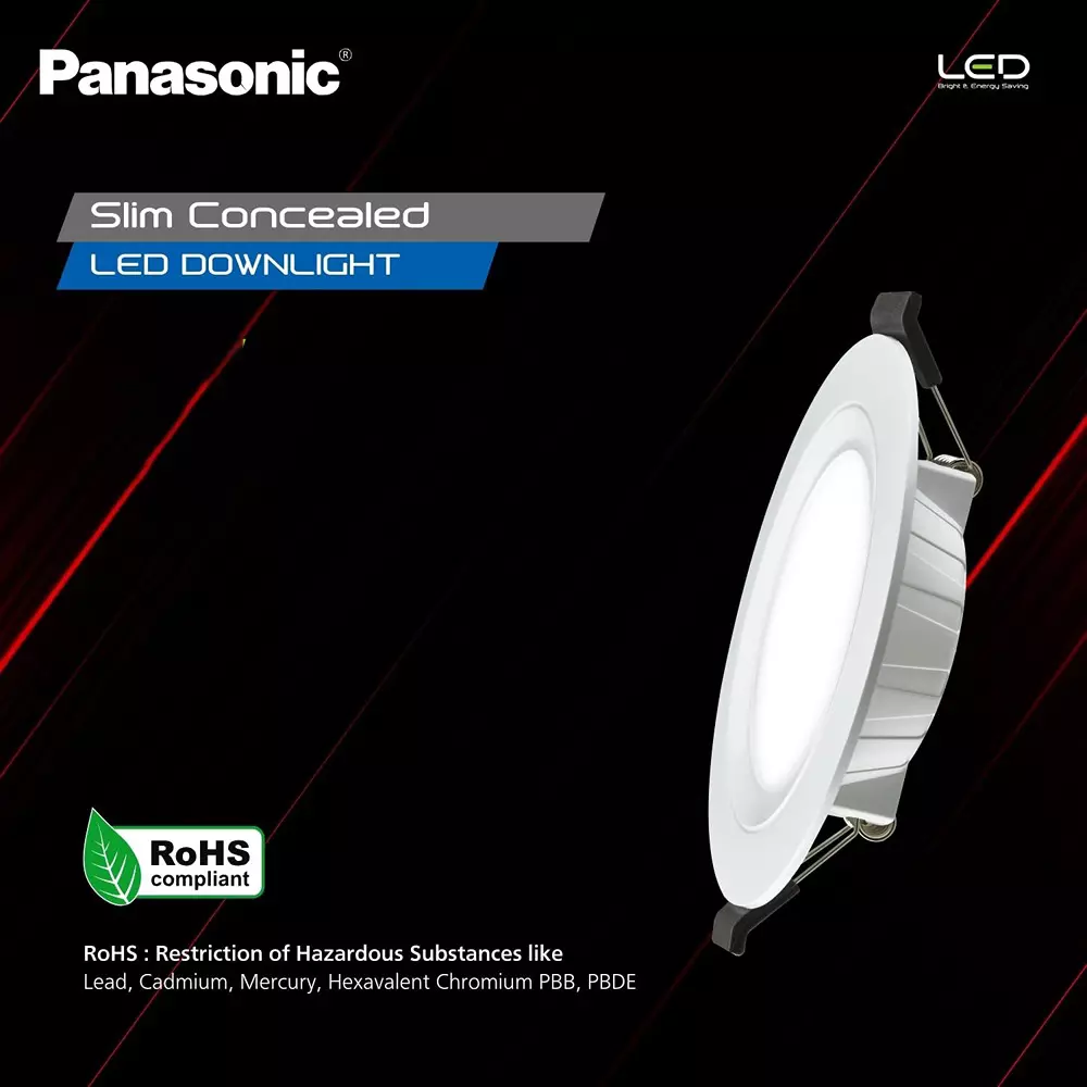 Panasonic Deep Junction Slim Conceal LED Downlight 5 W Warm White, PDLM34053