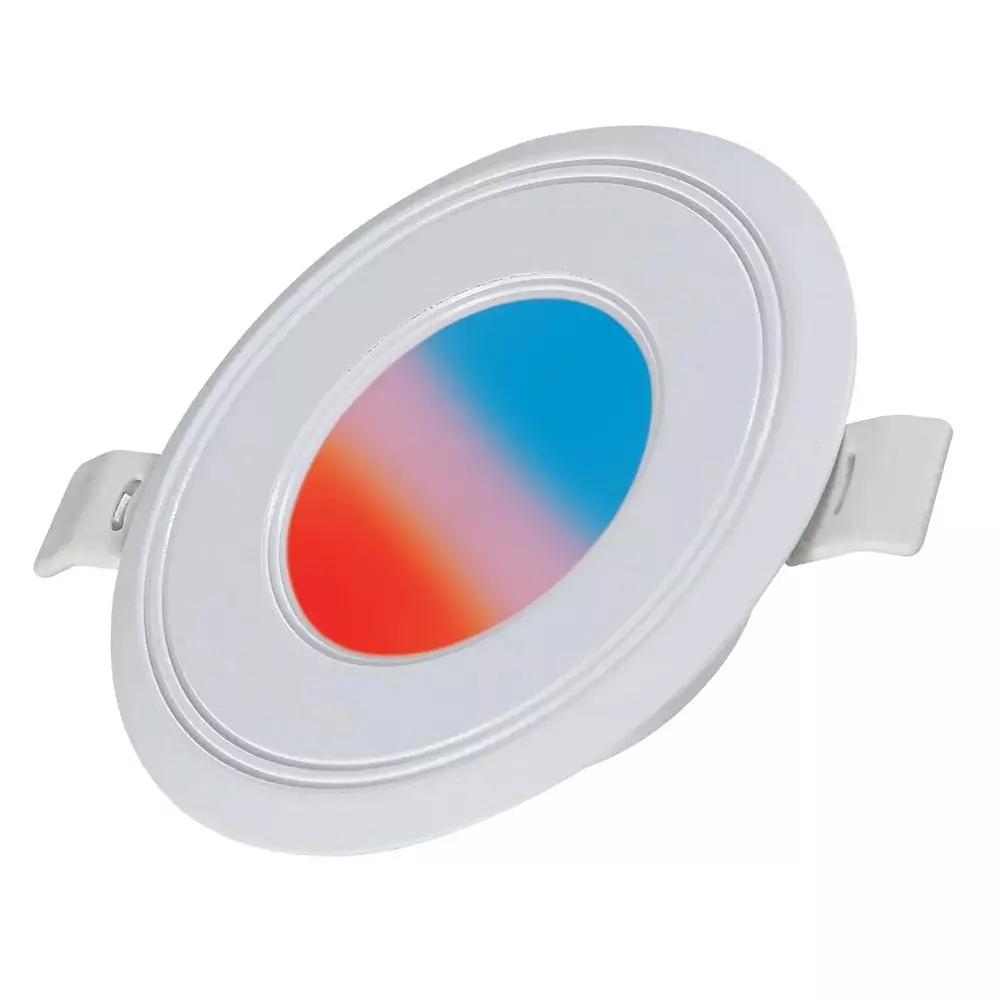 Havells 6 W Luna RBP LED JB Downlight Round Shape, Red/Pink/Blue 3 in 1 Color, LHEBAZPQUZ1W006