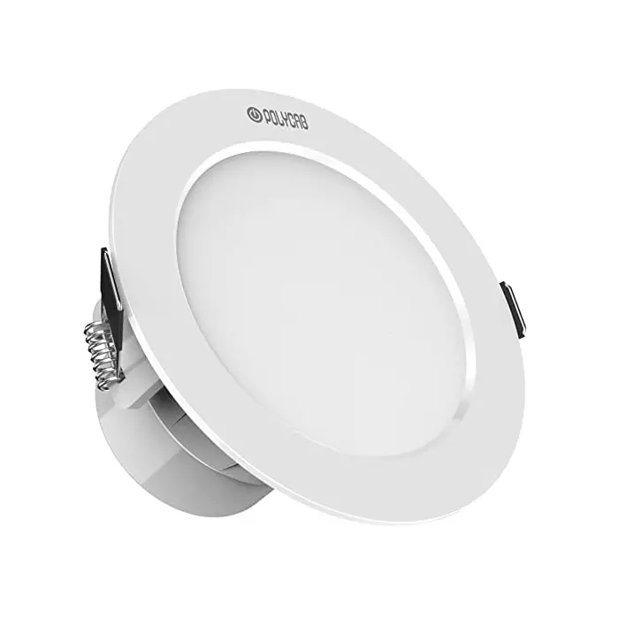 Polycab 5W 4000K Round Natural White LED Down Light LDO0115006-6 (Pack of 6 Pcs)