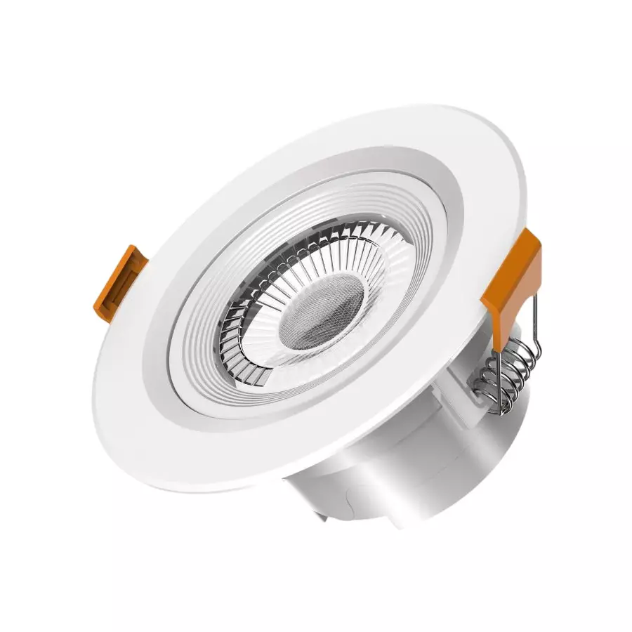 OPULUS Round LED Adjustable COB Concealed Light 4 W Warm White