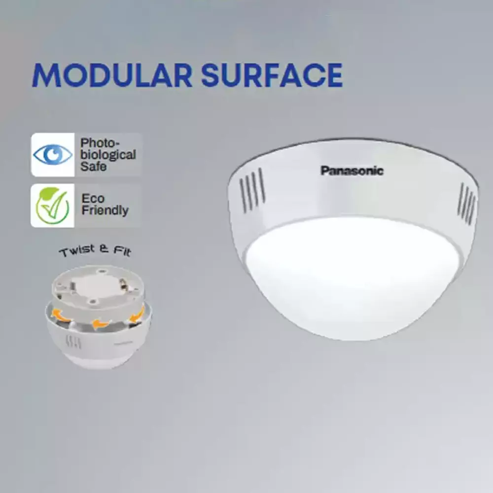 Panasonic Round LED Modular Surface Downlight 7 W Warm White, PDLM32073