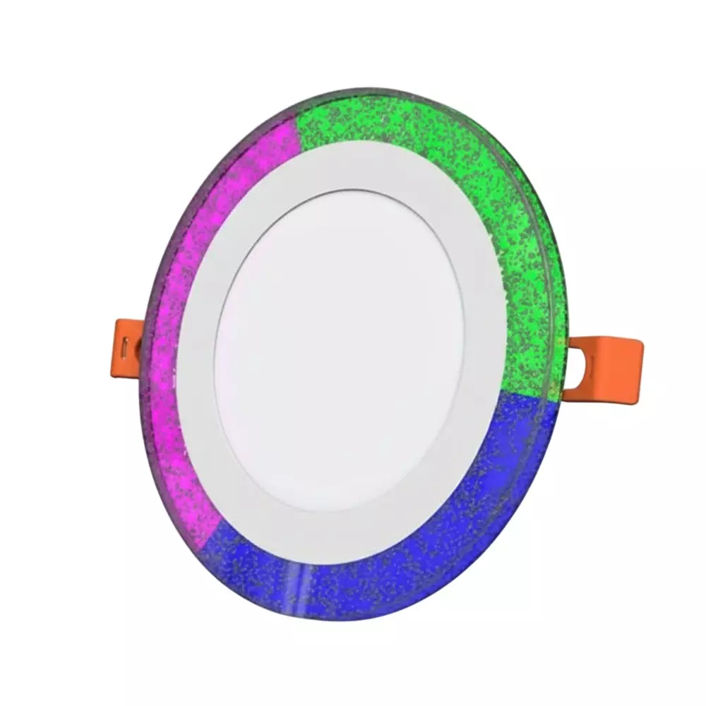 Sturlite GAZA JELLY 2 In 1 (Cool White+Pink+Green+Blue) Slim Downlight 3+3 W Round 240 lm, LG-0189-3+3W-RD