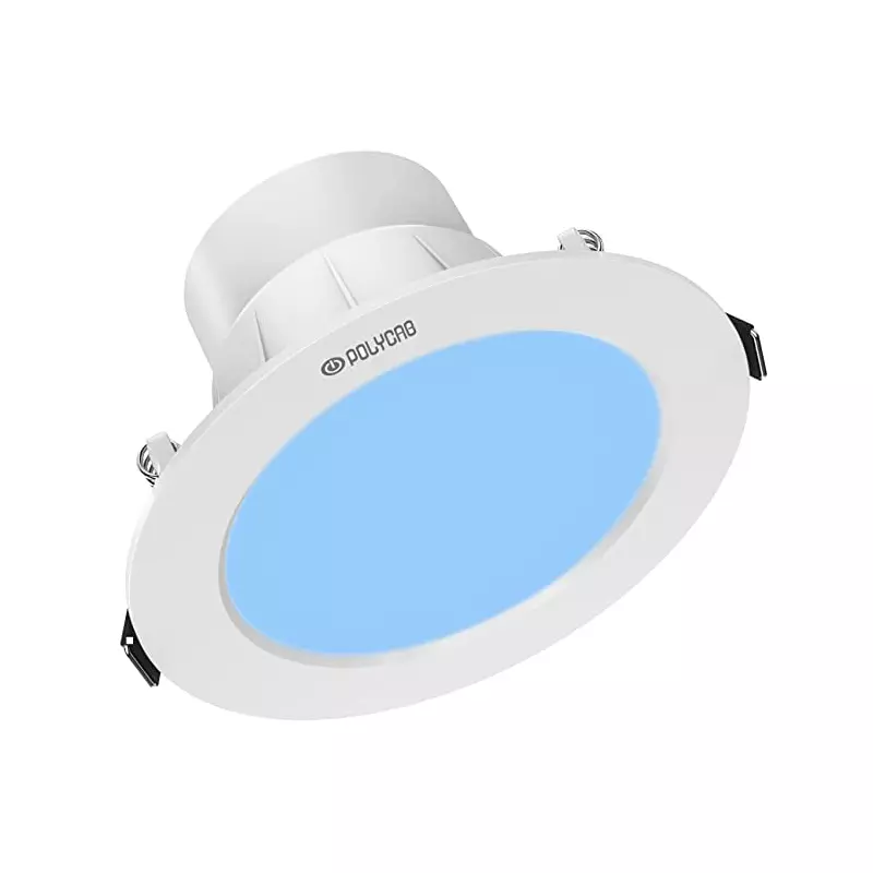 Polycab 5W Round Blue LED Down Light LDO0115005-2 (Pack of 2 Pcs)